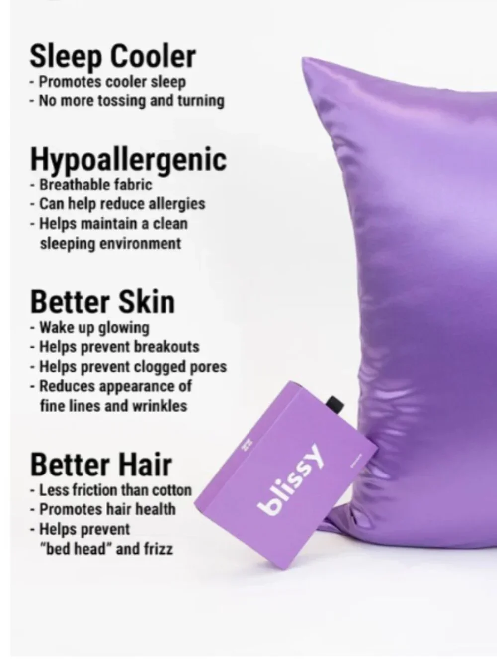 blissy Pillowcase & Sleep Mask Set - Picture 3 of 6